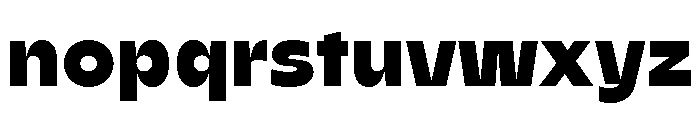 AgenaDisplay WideBlackest Font LOWERCASE
