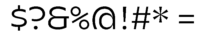 AgenaDisplay WideBook Font OTHER CHARS