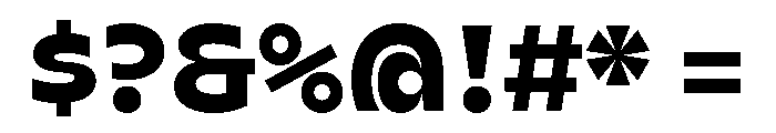 AgenaDisplay WideExtra Bold Font OTHER CHARS