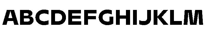 AgenaDisplay WideExtra Bold Font UPPERCASE