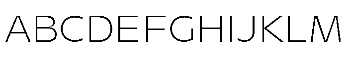 AgenaDisplay WideLight Font UPPERCASE
