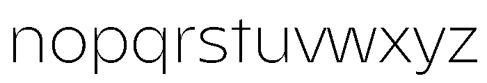 AgenaDisplay WideLight Font LOWERCASE
