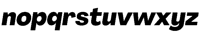 Agrandir Heavy Italic Font LOWERCASE