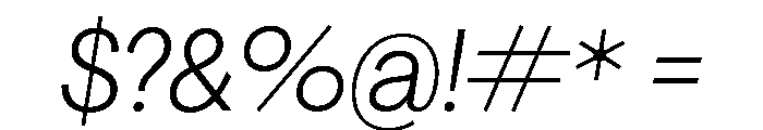 Agrandir Narrow Variable 4 Font OTHER CHARS