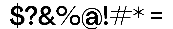 Agrandir Narrow Variable 7 Font OTHER CHARS