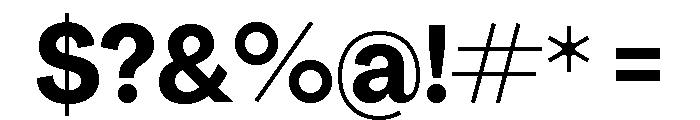 Agrandir Narrow Variable 9 Font OTHER CHARS