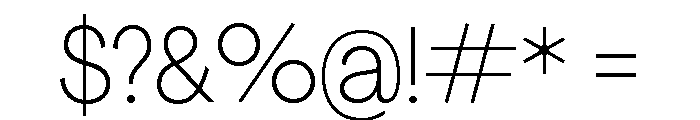 Agrandir Narrow Variable Font OTHER CHARS