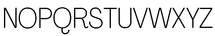 Agrandir Narrow Variable Font UPPERCASE