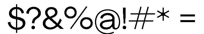 Agrandir Normal Variable 5 Font OTHER CHARS