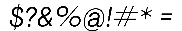 Agrandir Text Variable 2 Font OTHER CHARS