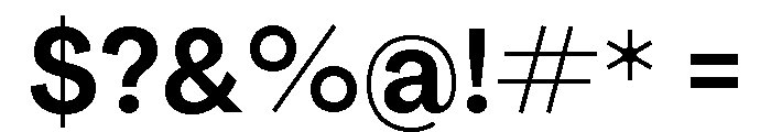 Agrandir Text Variable 3 Font OTHER CHARS