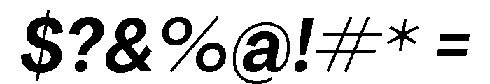 Agrandir Text Variable 4 Font OTHER CHARS