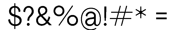 Agrandir Text Variable Font OTHER CHARS