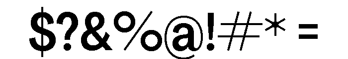 Agrandir Tight Variable 7 Font OTHER CHARS