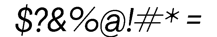 Agrandir Variable 18 Font OTHER CHARS