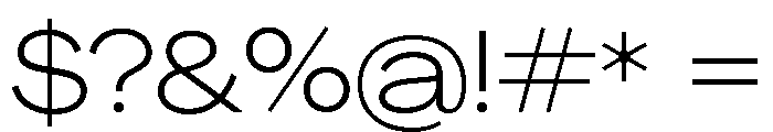 Agrandir Variable 39 Font OTHER CHARS