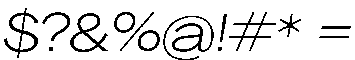Agrandir Variable 40 Font OTHER CHARS