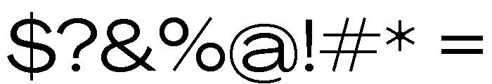Agrandir Variable 41 Font OTHER CHARS