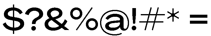Agrandir Variable 43 Font OTHER CHARS
