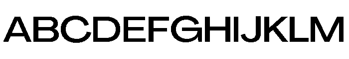 Agrandir Variable 43 Font UPPERCASE