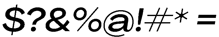 Agrandir Variable 44 Font OTHER CHARS