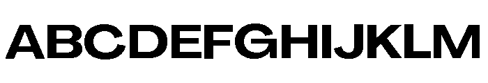 Agrandir Variable 45 Font UPPERCASE