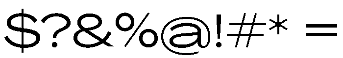 Agrandir Variable 53 Font OTHER CHARS