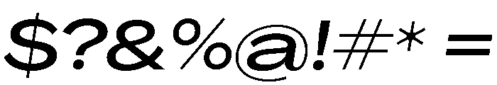 Agrandir Variable 56 Font OTHER CHARS