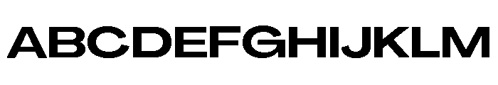 Agrandir Variable 57 Font UPPERCASE