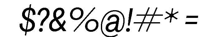 Agrandir Variable 6 Font OTHER CHARS