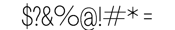 Agrandir Variable Font OTHER CHARS