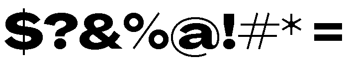 Agrandir Wide Variable 11 Font OTHER CHARS