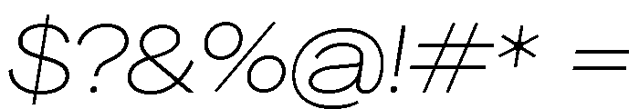 Agrandir Wide Variable 2 Font OTHER CHARS