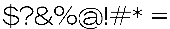 Agrandir Wide Variable 3 Font OTHER CHARS