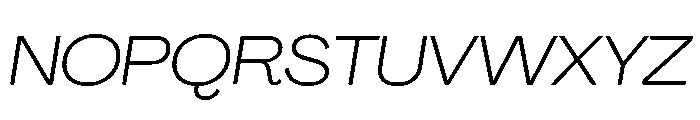 Agrandir Wide Variable 4 Font UPPERCASE