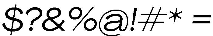 Agrandir Wide Variable 6 Font OTHER CHARS