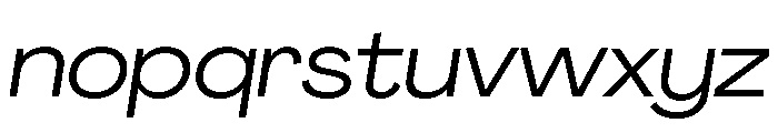 Agrandir Wide Variable 6 Font LOWERCASE