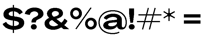 Agrandir Wide Variable 9 Font OTHER CHARS