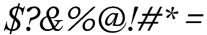 AguzzoItalic TRIAL BookItalic Instance Font OTHER CHARS