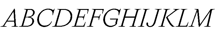 AguzzoItalic TRIAL LightItalic Instance Font UPPERCASE