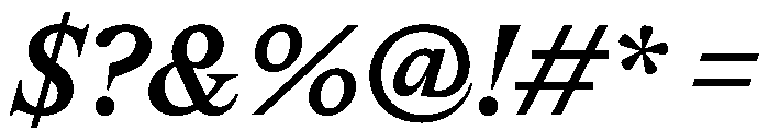 AguzzoItalic TRIAL MediumItalic Instance Font OTHER CHARS