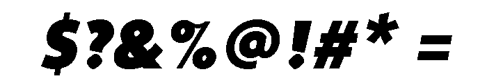 Agenda One Black Italic Font OTHER CHARS