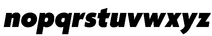 Agenda One Black Italic Font LOWERCASE