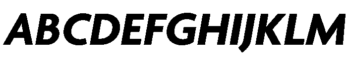 Agenda One Bold Italic Font UPPERCASE