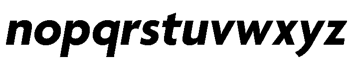 Agenda One Bold Italic Font LOWERCASE