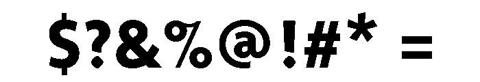 Agenda One Bold Font OTHER CHARS