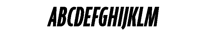 Agenda One Compressed Bold Italic Font UPPERCASE