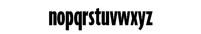 Agenda One Compressed Bold Font LOWERCASE