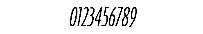 Agenda One Compressed Light Italic Font OTHER CHARS