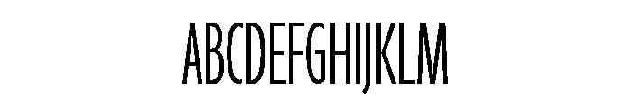 Agenda One Compressed Light Font UPPERCASE